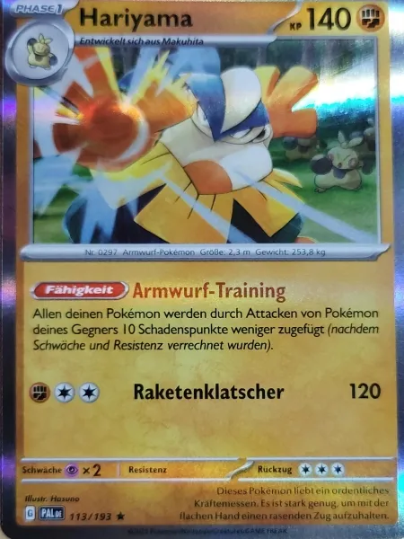 Hariyama 113/193 - Holo